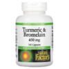 Natural Factors Turmeric & Bromelain 450 mg 180 Capsules 068958017396