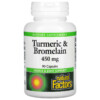 Natural Factors Turmeric & Bromelain 450 mg 90 Capsules 068958017389