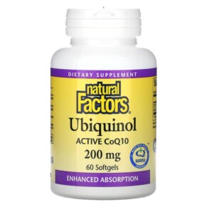 Natural Factors Ubiquinol 200 mg 60 Softgels 068958207308
