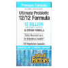 Natural Factors Ultimate Probiotic 12/12 Formula 12 Billion CFU 120 Vegetarian Capsules 068958018485