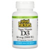 Natural Factors Vegan Vitamin D3 50 mcg (2.000 IU) 90 Vegetarian Capsules 068958010687
