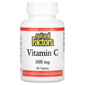Natural Factors Vitamin C 500 mg 90 Tablets 068958013008