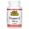 Natural Factors Vitamin C Plus Bioflavonoids & Rosehips 1.000 mg 90 Tablets 068958013442