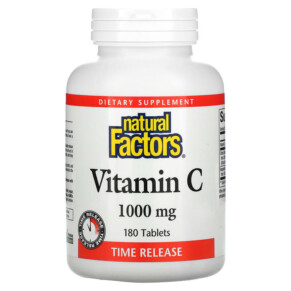Natural Factors Vitamin C Time Release 1.000 mg 180 Tablets 068958013428