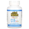 Natural Factors Vitamin D3 for Kids Strawberry 10 mcg (400 IU) 100 Chewable Tablets 068958010595