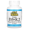 Natural Factors Vitamin D3 & K2 60 Softgels 068958012926