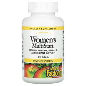 Natural Factors Women's MultiStart 180 Tablets 068958015811
