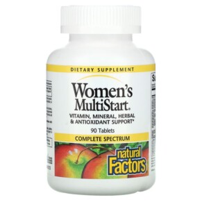 Natural Factors Women's MultiStart 90 Tablets 068958015804