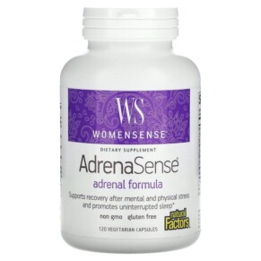Natural Factors WomenSense AdrenaSense Adrenal Formula 120 Vegetarian Capsules 068958049427
