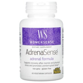 Natural Factors Womensense AdrenaSense Adrenal Formula 60 Vegetarian Capsules 068958049410