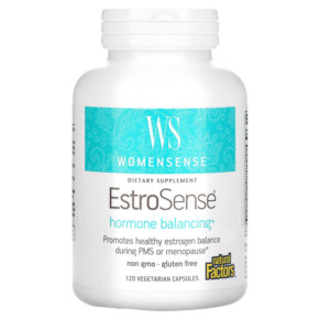 Natural Factors WomenSense EstroSense Hormone Balancing 120 Vegetarian Capsules 068958049564