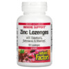 Natural Factors Zinc Lonzenges With Elderberry Echinacea & Vitamin C Cherry 60 Lozenges 068958016894