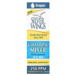 Natural Path Silver Wings Colloidal Silver 250 ppm 2 fl oz (60 ml) 613405110115