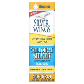 Natural Path Silver Wings Colloidal Silver 500 PPM 2 fl oz (60 ml) 613405510557
