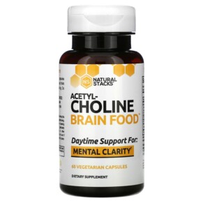 Natural Stacks Acetyl-Choline Brain Food 60 Vegetarian Capsules 673869563988