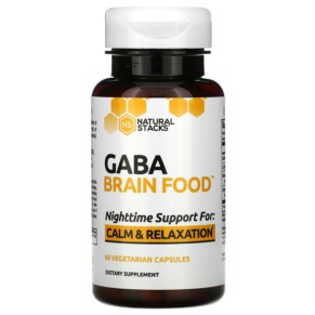 Natural Stacks Gaba Brain Food 60 Vegetarian Capsules 718879621508
