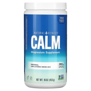 Natural Vitality CALM Magnesium Supplement Drink Mix Original Unflavored 16 oz (453 g) 183405000025