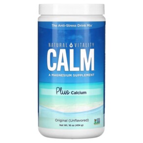 Natural Vitality CALM Plus Calcium The Anti-Stress Drink Mix Original (Unflavored) 16 oz (454 g) 183405000988