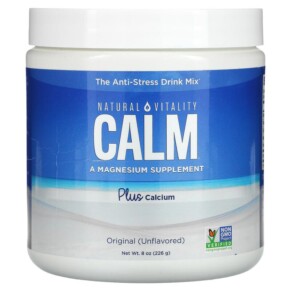 Natural Vitality CALM Plus Calcium The Anti-Stress Drink Mix Original (Unflavored) 8 oz (226 g) 183405043541
