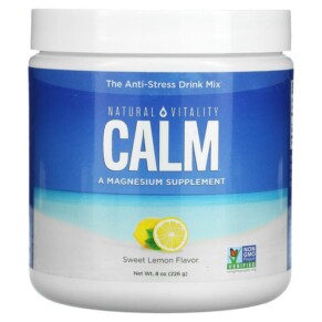 Natural Vitality CALM The Anti-Stress Drink Mix Sweet Lemon 8 oz (226 g) 183405043527