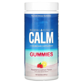 Natural Vitality CALM The Anti-Stress Gummies Raspberry-Lemon 120 Gummies 875534002406