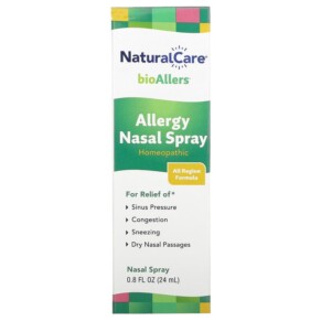 NaturalCare BioAllers Allergy Nasal Spray 0.8 fl oz (24 ml) 371400708019