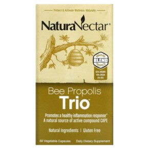 NaturaNectar Bee Propolis Trio 60 Vegetable Capsules 837654326558