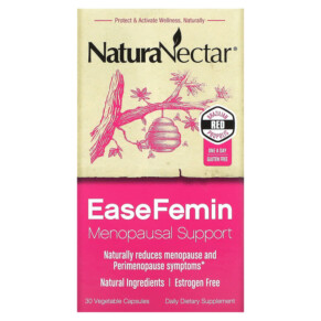 NaturaNectar EaseFemin Menopausal Support 30 Vegetable Capsules 837654326633