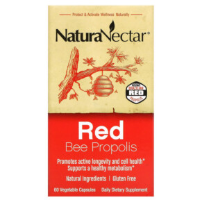 NaturaNectar Red Bee Propolis 60 Vegetable Capsules 837654326534