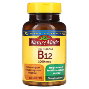 Nature Made B12 Time Release 1.000 mcg 160 Tablets 031604027315