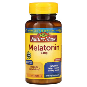 Nature Made Melatonin 3 mg 240 Tablets 031604027421