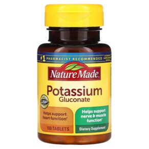 Nature Made Potassium Gluconate 100 Tablets 031604013585