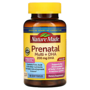 Nature Made Prenatal Multi + DHA 90 Softgels 031604027490