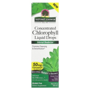 Nature's Answer Concentrated Chlorophyll Liquid Drops 50 mg 2 fl oz (60 ml) 083000261114