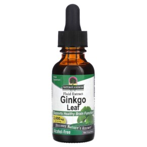 Nature's Answer Ginkgo Leaf Fluid Extract Alcohol-Free 2.000 mg 1 fl oz (30 ml) 083000006203