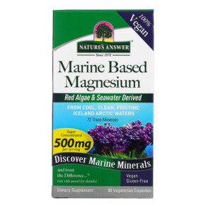 Nature's Answer Marine Based Magnesium 250 mg 90 Vegetarian Capsules 083000164620