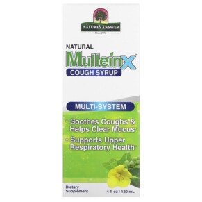 Nature's Answer Natural Mullen-X Cough Syrup Multi-System 4 fl oz (120 ml) 083000262531