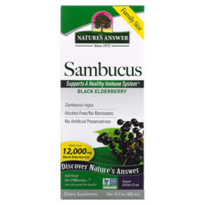 Nature's Answer Sambucus Black Elderberry 12.000 mg 16 fl oz (480 ml) 083000262203
