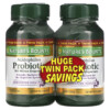 Nature's Bounty Acidophilus Probiotic Twin Pack 100 Tablets Each 074312307096