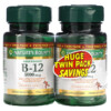 Nature's Bounty B-12 Naturally Cherry 5.000 mcg Twin Pack 40 Quick Dissolve Tablets Each 074312793431