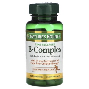 Nature's Bounty B-Complex Time Released 125 Coated Tablets 074312005305