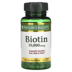 Nature's Bounty Biotin 10.000 mcg 120 Rapid Release Softgels 074312516979