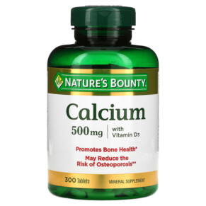 Nature's Bounty Calcium with Vitamin D3 500 mg 300 Tablets 074312070877