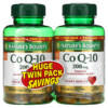 Nature's Bounty Co Q-10 Twin Pack 200 mg 2 Bottles 80 Rapid Release Softgels Each 074312793400
