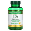 Nature's Bounty D3 25 mcg (1000 IU) 250 Rapid Release Softgels 074312156069