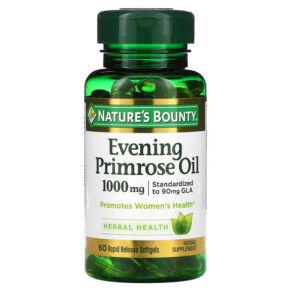 Nature's Bounty Evening Primrose Oil 1.000 mg 60 Rapid Release Softgels 074312073731
