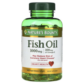 Nature's Bounty Fish Oil 1.000 mg 145 Rapid Release Softgels 074312038228