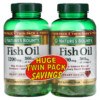 Nature's Bounty Fish Oil Twin Pack 1.200 mg 180 Rapid Release Softgels Each 074312306976