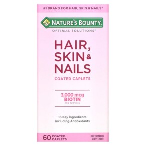 Nature's Bounty Hair Skin & Nails 60 Coated Caplets 074312075803