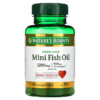 Nature's Bounty Odor-Less Mini Fish Oil 645 mg 90 Mini Coated Softgels 074312186783